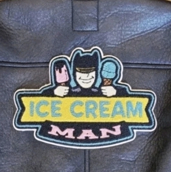 Rare Faux Leather Faux Shearling Collar & Lining Moto Punk Retro Biker Jacket, S - Picture 9 of 13